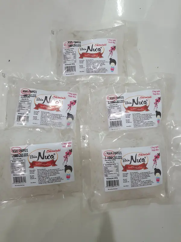 Combo 5 gói Bún Nưa Cuộn Keto Das Vị Nguyên 100g - Gói nhỏ dễ sử dụng 0
