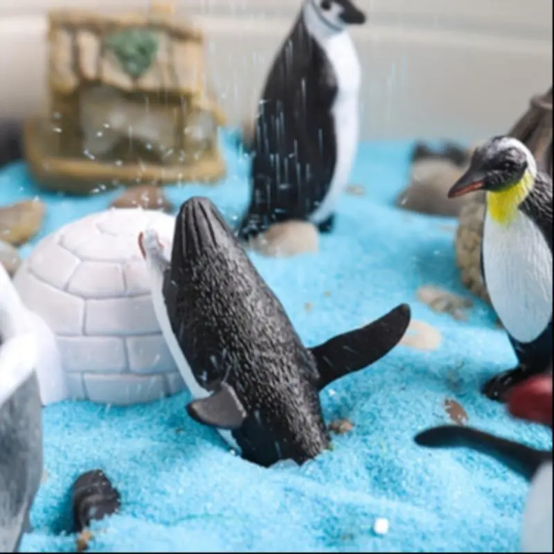 Mini Polar Animal Model, 23pcs/set Simulation Wild Animal Model Toys, Creative Home Desktop Ornaments for Birthday Gifts 5