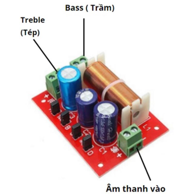 Phân tần 2 đường tiếng bass treble công suất 200w cho loa, dàn âm thanh gia đình, phân tần loa giá 1 mạch Nghe Nhạc hay Nghe Nhạc