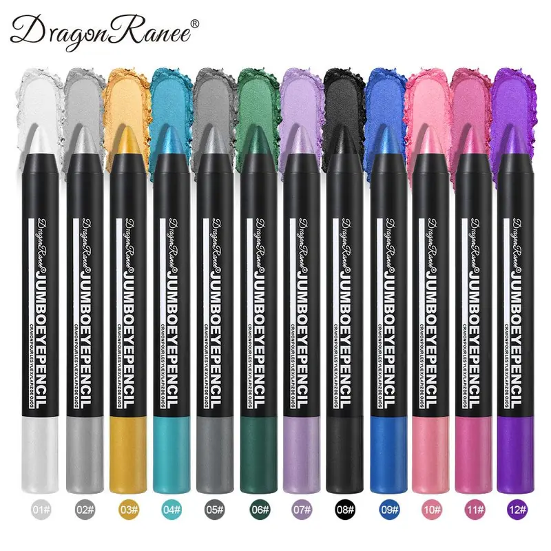 Long Lasting Eyeshadow Pen (12pcs/set), High Pigmented Eye Shadow Pen, Easy Coloring Eye Makeup Pen, Colorful Eye Makeup Products for All Styles and Occasions 0