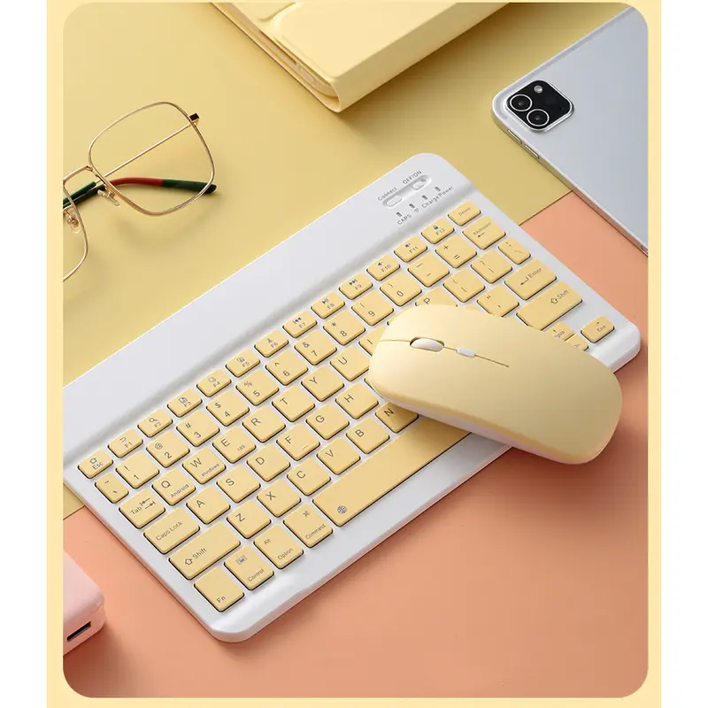 Bàn phím và chuột Bluetooth không dây Tương Thích Với IOS / Android / Microsoft ban  phim 6