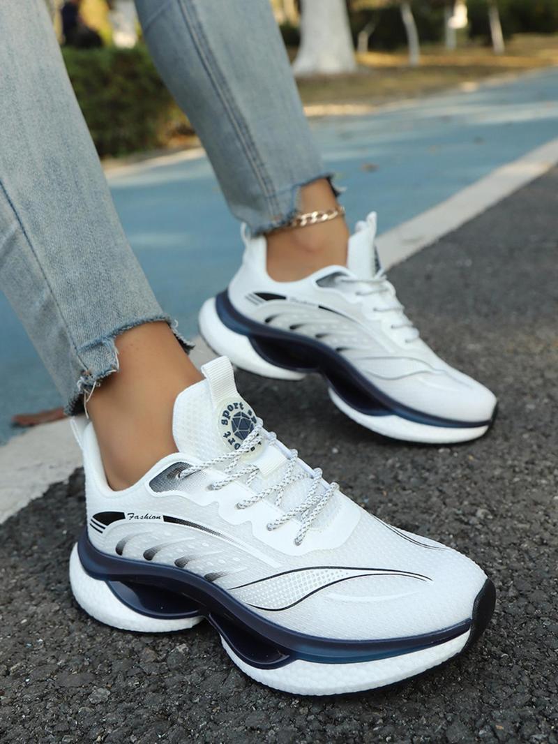 Product Introduction of Unisex's Sporty Lace Up Running Shoes, Breathable Comfortable Sneakers, Non-slip Sneakers for Gym Workout Running, Sports Shoes for Men & Women 9