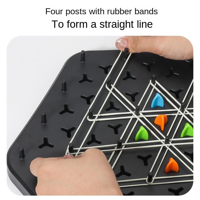 Product Introduction of Chain Triangle Chess Splendor Duel Board Game Strategy Game for Kids and Adults Fun Family Game Logic Chess Track Tables Game 2