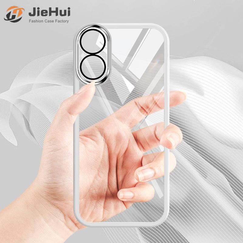 eHui Ốp Điện Thoại Trong Suốt, Dành Cho OPPO A18, A38, A17, A17K, A78, A98, F23, A1 Pro, Reno 8T, 4G Và 5G, Che Phủ Toàn Bộ Camera, Với Ống Kính Bảo Vệ, Ốp Mềm Silicon, Màu Số 35713 7