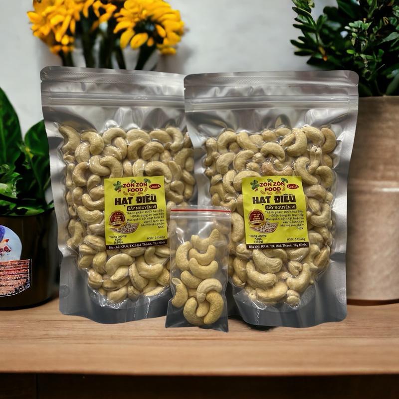 1kg hạt điều loại A sấy nguyên vị kèm gói dùng thử 30g. Food Snack Nuts Ăn Vặt Thức Ăn