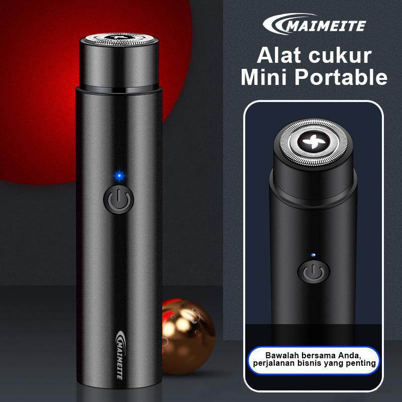 Product Introduction of MAIMEITE Mini Electric Shaver Mini Cukur Jenggot Portable Electric Razor Beard Knife USB Charging Biru Kumis 37