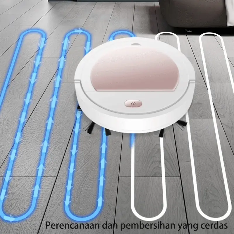 LighthundredRobot Vacum Cleaner/3 in 1 Robot Vacum/Robot Cleaner/Robot Vacum Cleaner Sweeping Robot / SMART VACUUM CLEANER Kabel Baterai Putih Vacuum Cleaners & Sweeping Robots robot  pel 4