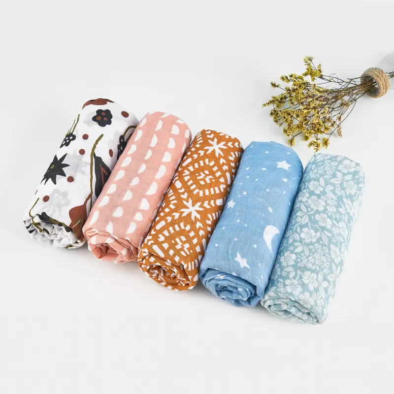 kain bedong bayi / selimut bayi / muslin swaddle cotton 3
