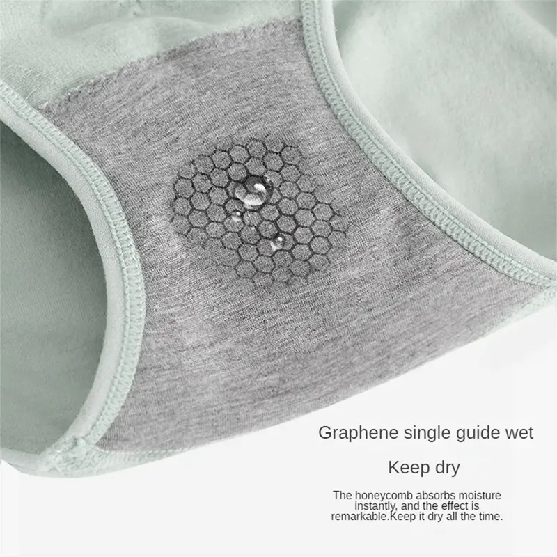Quần Lót Nữ, Độ Đàn Hồi Cao, Co Giãn Cao, Thoáng Khí, Đáy Quần Cotton, Thoải Mái, Cạp Cao, Quần Lót Không Đường May, Hỗ Trợ Xuống, Thích Hợp Cho Phụ Nữ Women Voi Lịch Voan Xám 2