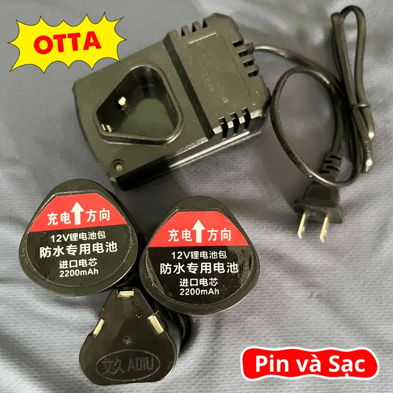 Phụ kiện máy đánh vảy cá loại Pin sạc thương hiệu OTTA loại 3 Cell, 4 Cell và máy dùng điện, tất cả mọi phụ kiện máy đánh vảy cá đều có tại đây 7