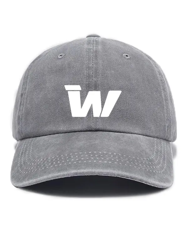 Unisex Casual WW Embroidery Baseball Cap, Vintage Washed Distressed Soft Top Outdoor Sun Protection Cap, Fashion Accessories for Men & Women 5