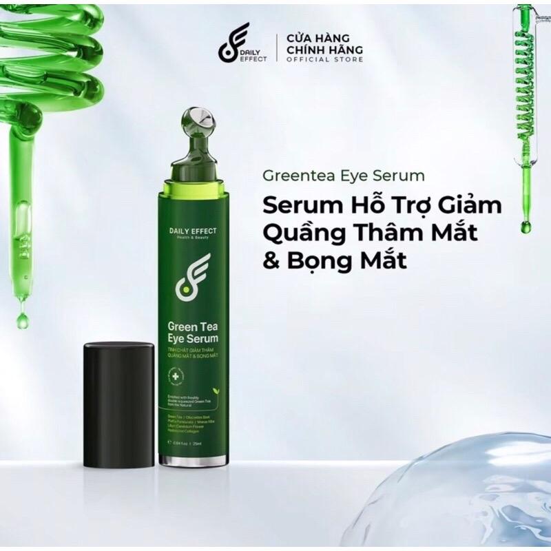 ￼Serum kem mắt Daily Effect Green Tea Eye Serum 25ml giúp giảm thâm mắt bọng mắt dưỡng mắt và giảm nếp nhăn quanh mắt