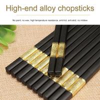 Gambar 【Apligod】Kitchen Household Hotel High-grade Chopsticks Non-slip High Temperature Disinfection Chopsticks COD - Silver-A dari Apligod Kota Bekasi 4 Tokopedia