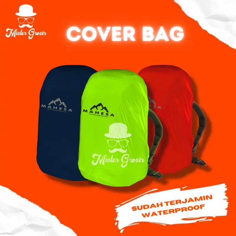 Sarung Daypack Tas Hujan Rain Cover Bag Pack  65L - 75L Waterproof Pelindung Ransel Carrier Keril Caril Ceril Camping Pendaki Gunung Outdoor Hiking 0