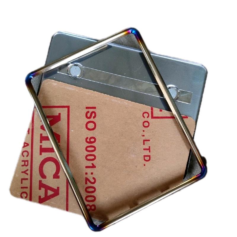 Khung Viền Biển Số khò titan kèm mica che biển số Phụ Tùng Phụ Kiện