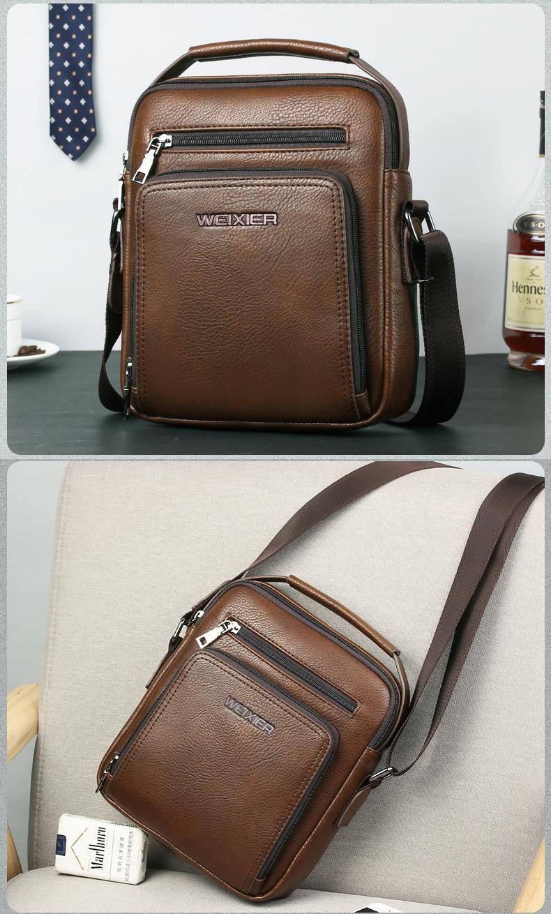 Product Introduction of Men's Shoulder Bag Messenger Bag Casual Tote for Men Satchel Men's Shoulder Bag Business Men's Bag 8