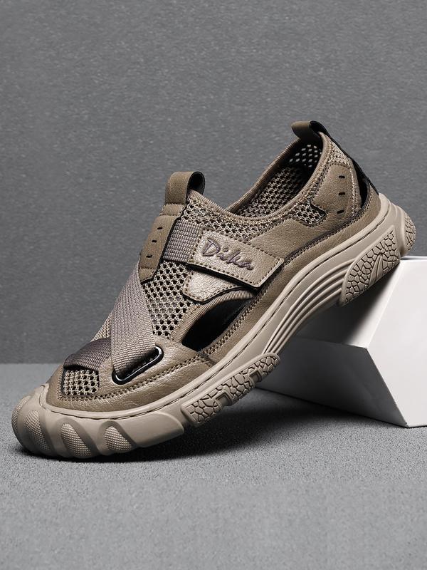 Men's Casual Breathable Mesh Sport Sandals, Fashionable Outdoor Beach Sandals, Male All-match Round Toe Sandals for Daily Wear 6