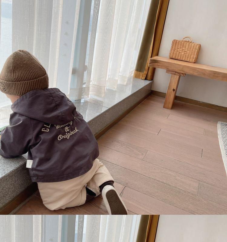 Product Introduction of Baby Autumn and Winter Fleece-lined Anorak Male and Female Baby Nordic Embroidered Coat Baby Windcheater Western Style Autumn and Winter 2