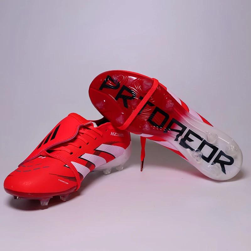 Q-2502 High Quality Mens Soccer Shoes Non-Slip Turf Soccer Cleats for Kids TF/FG Training Football Boots Chuteira Campo 35-45 2
