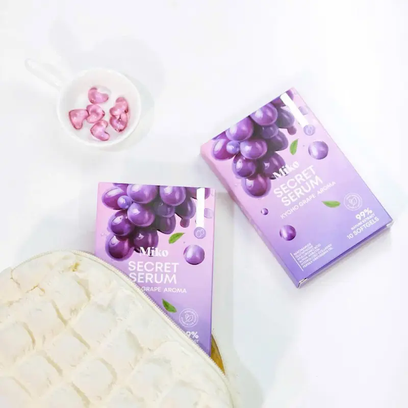 Serum miko thái lan 1 hộp 10 viên, hương nho, chống khô thế hệ mới - Nữ women 1
