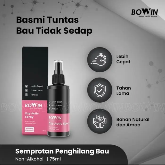 BOWIN Activ Spray Semprotan Penghilang Bau Helm/Jaket/Sepatu 75ml 7