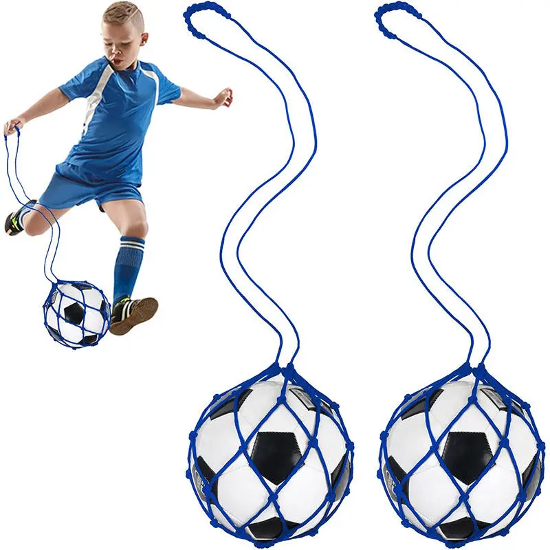 Football return training bag, thick nylon football ball control net bag