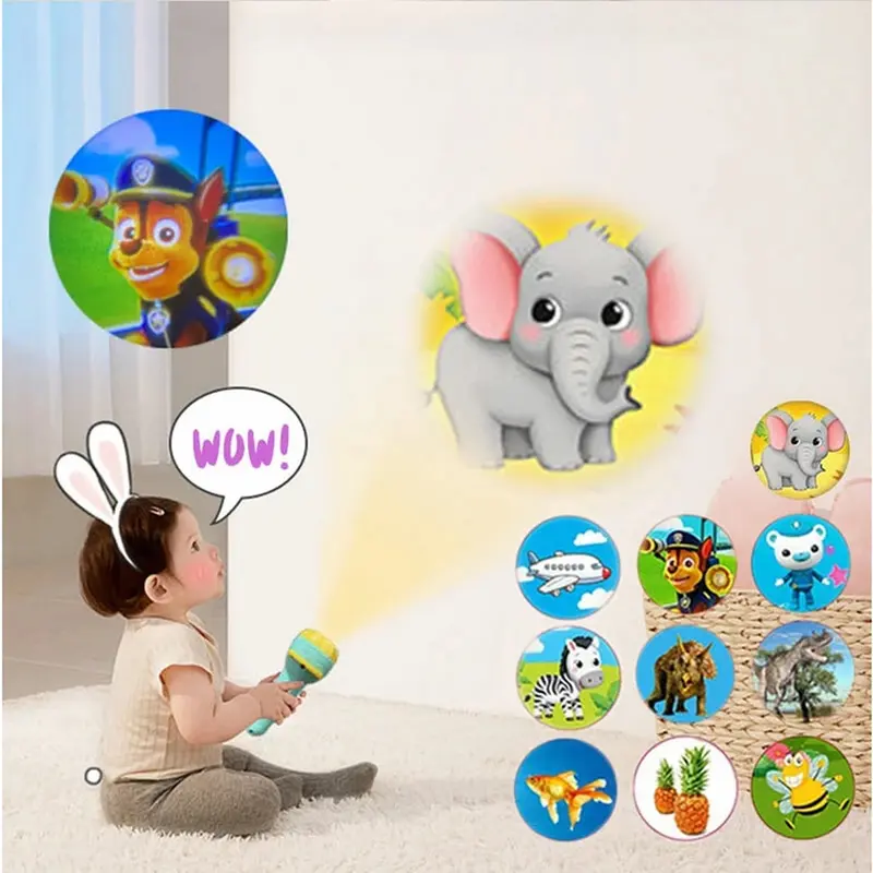 Mainan Anak Senter Proyektor 3 Piringan / Fun Flashlight / Mainan Proyektor Gambar / Mainan Edukasi 7