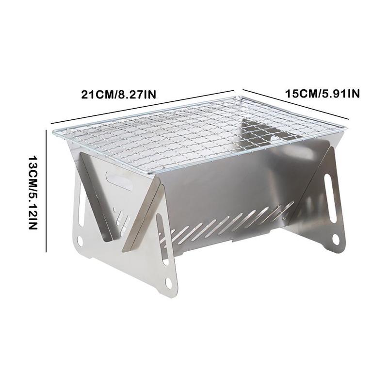 Product Introduction of 1pcs Camping Mini Folding BBQ Grill Charcoal Stove Ventilation Outdoor Oven Portable 39