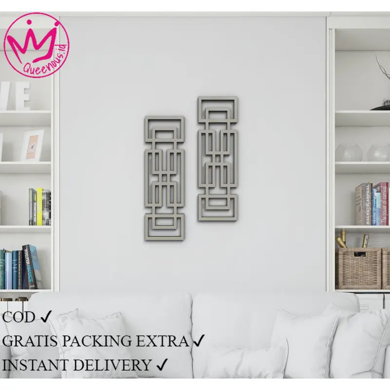 wall decoration akrilik laser cutting minimalis/ hiasan dinding/ seni menghias dinding/ dekorasi rumah/cafe/butiK/RESTO 8