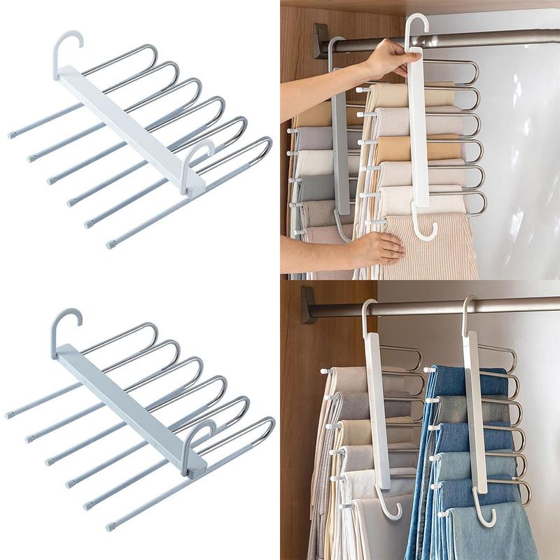 Folding Trouser Rack Multifunctional Trousers Clothes Hanger - TikTok ...