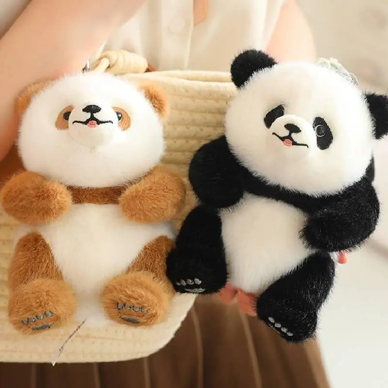 Panda Realistic Lovely Plush Keychain Soft Toy Perfect For Souvenir And Decoration