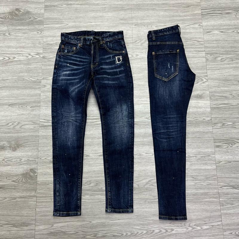 QUẦN JEAN NAM MÃ D2-12 CHỮ SẮT XANH XƯỚC NHẸ VẨY SƠN 4 CÚC BÒ DÀI CAO CẤP CO DÃN PHOM ÔM CHÂN DS-Q Có Túi