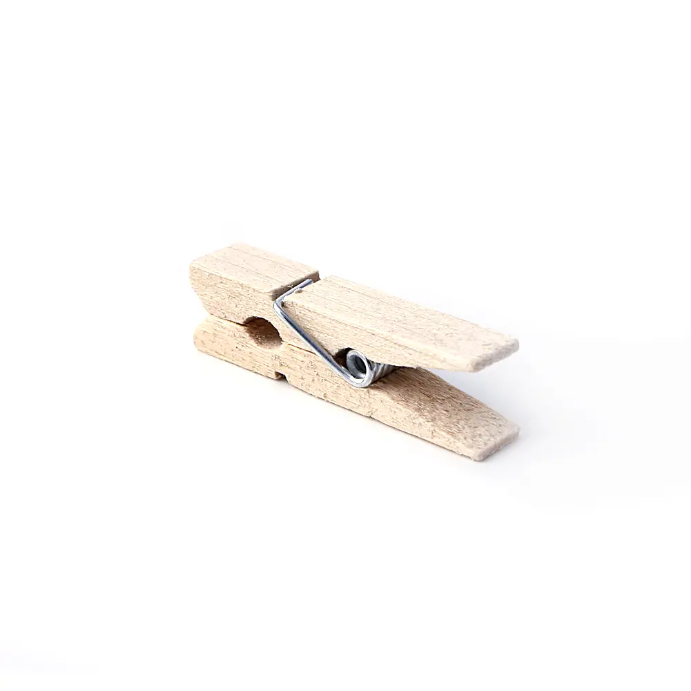 50pcs 25-72MM Natural Clothes Photo Paper Peg Clothespin Craft Clips
