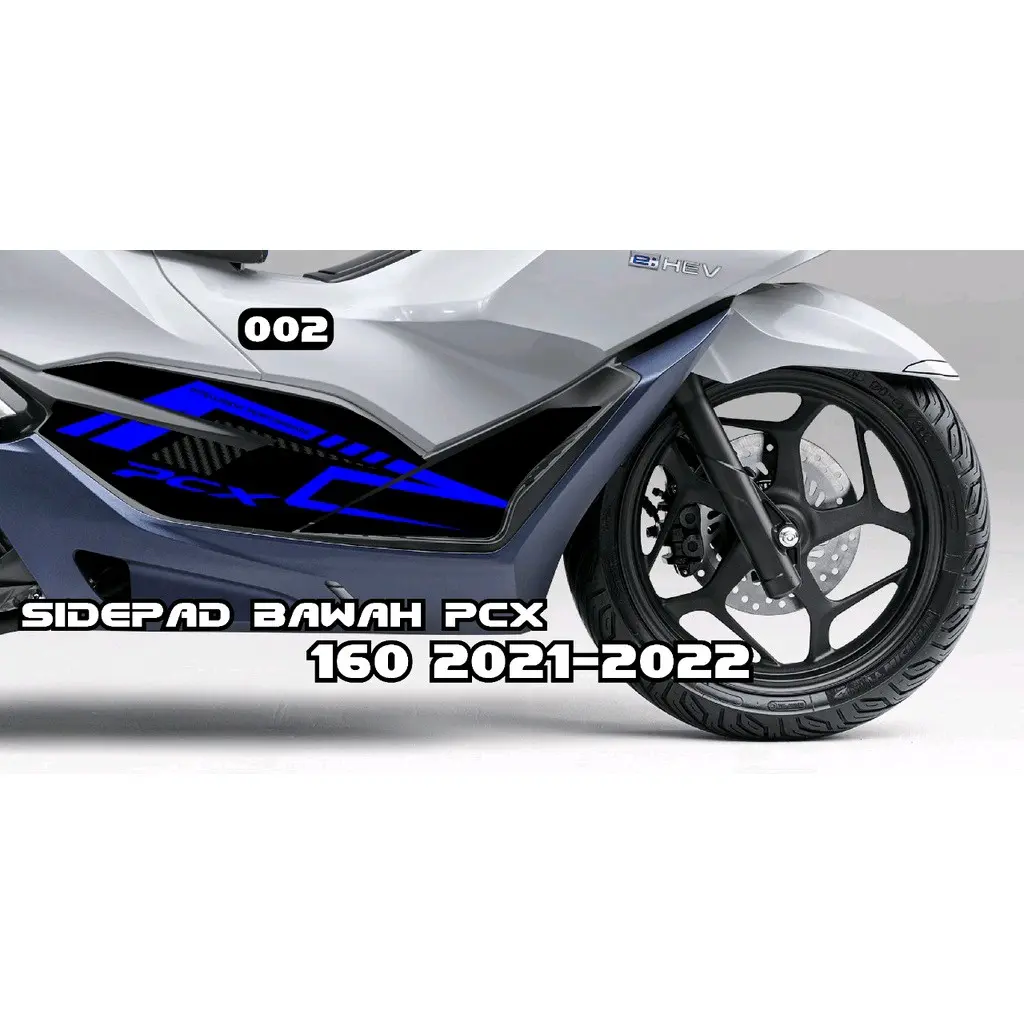 sidepad tankpad pcx 160 bagian bawa tidak timbul