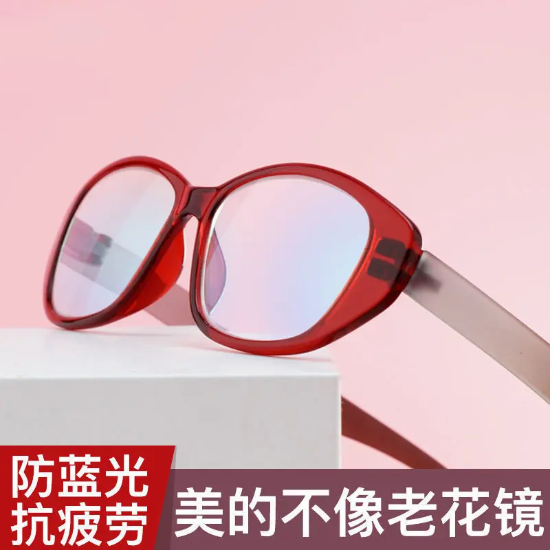 Kính Đọc Sách, Cao Cấp, Hàng Mới Về, Dành Cho Phụ Nữ Trung Người Già Và Cao Tuổi, Gương Hoa, HD Siêu Nhẹ, Phong Cách, Chống Ánh Sáng Xanh, Chống Mệt Mỏi, Kính 6