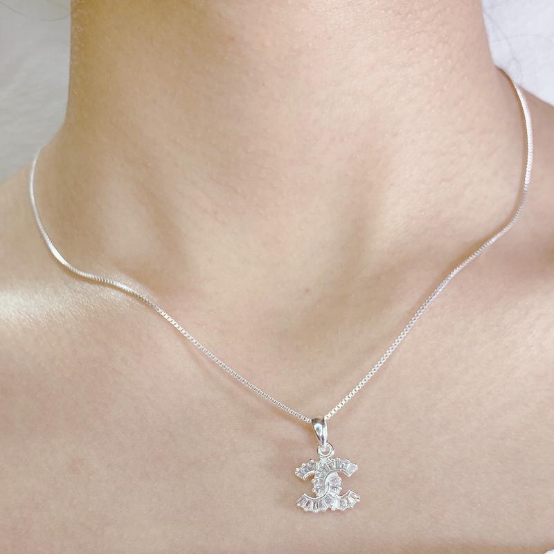 Product Introduction of Dây chuyền nữ mix mặt chữ X đá ghết sáng lấp lánh TMJ ( Tặng Kèm Hộp, Có Bảo Hành Làm Sáng) 5