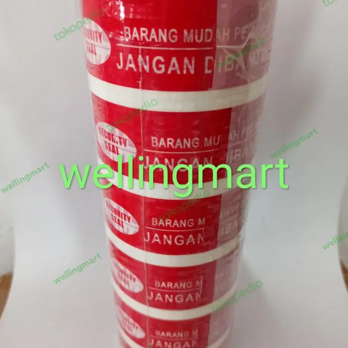 lakban fragile jangan di banting merah putih 2in1 48mm 0
