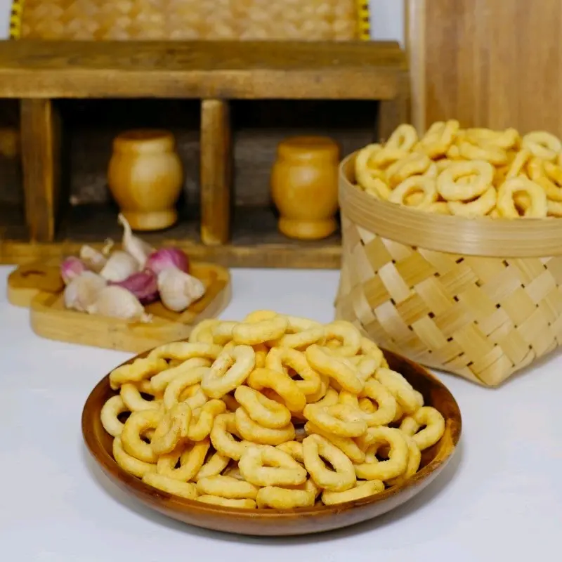 Camilan Slondok Kiloan rasa bawang Organik Alami Food Snack Cemilan Pedas Asin snack  murah 2
