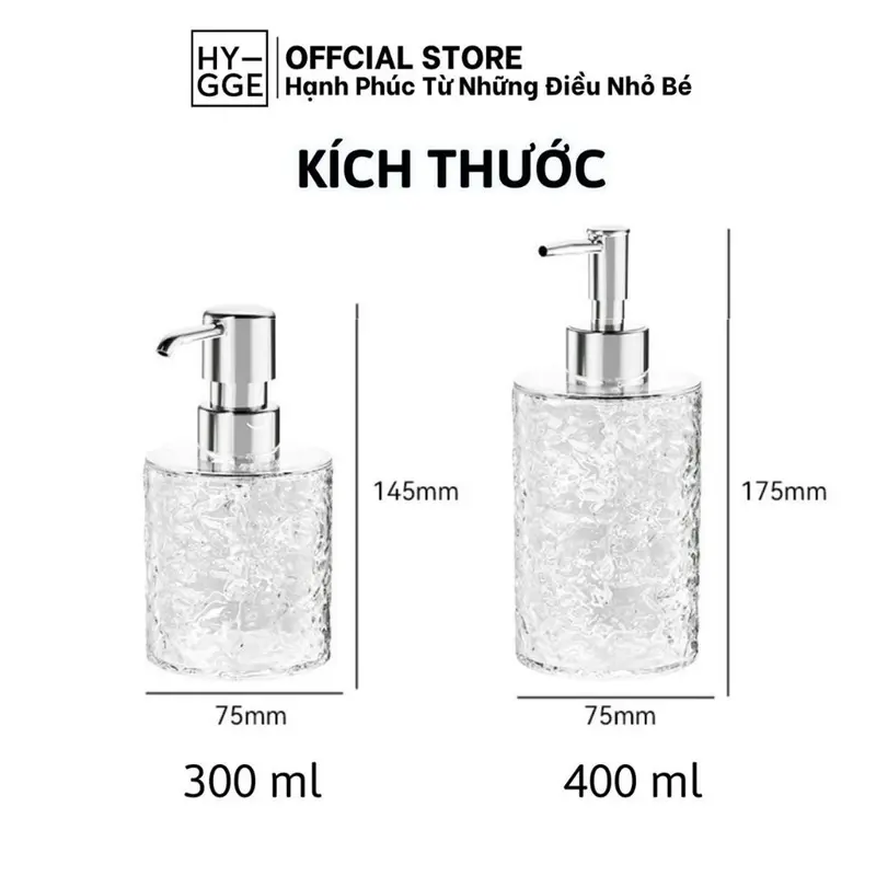Lọ Chiết Dầu Gội, Sữa Tắm Nhỏ Gọn HYGGE Chai Chiết  Có Thể Mang Đi Du Lịch Tiện Lợi 1