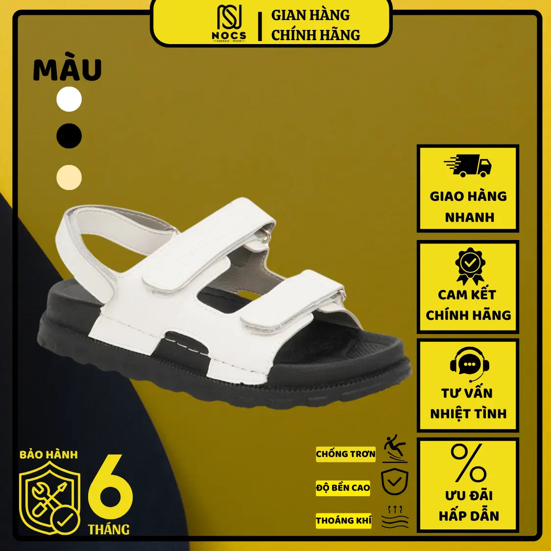 GIÀY NỮ SANDAL 2 LỚP 2 QUAI XÉ DÁN TRƠN LIỀN ĐẾ CAO 3CM SIÊU BỀN