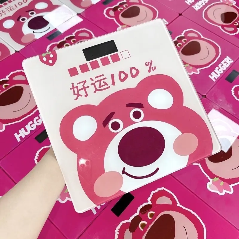Cân điện tử gấu hồng cute 3 trong 1