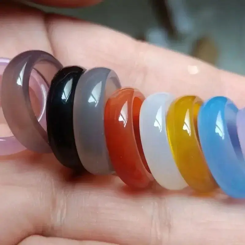 Vòng Tay Đá Chalcedony Mã Não, Dành Cho Nữ, Đá Ngọc Bích Băng Cao, Tự Nhiên 2