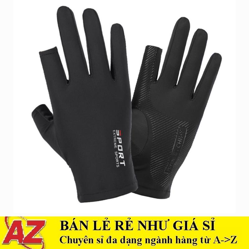 Găng Tay Lụa Hở 2 Ngón Chống Nắng, Có Thể Sử Dụng Cảm Ứng