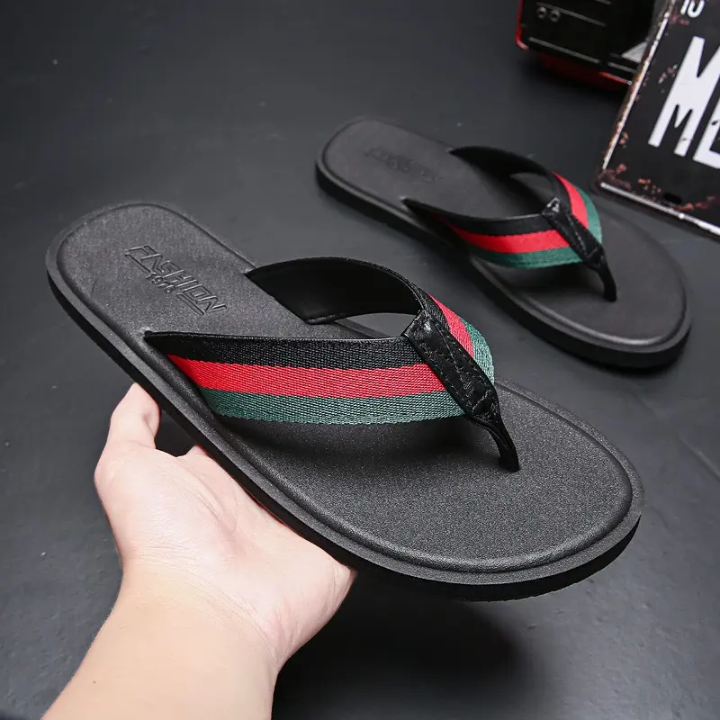 Dép Xỏ Ngón Thời Trang Nam Hàn Quốc Đi Biển LA04 Đế Bằng DéP Đồng