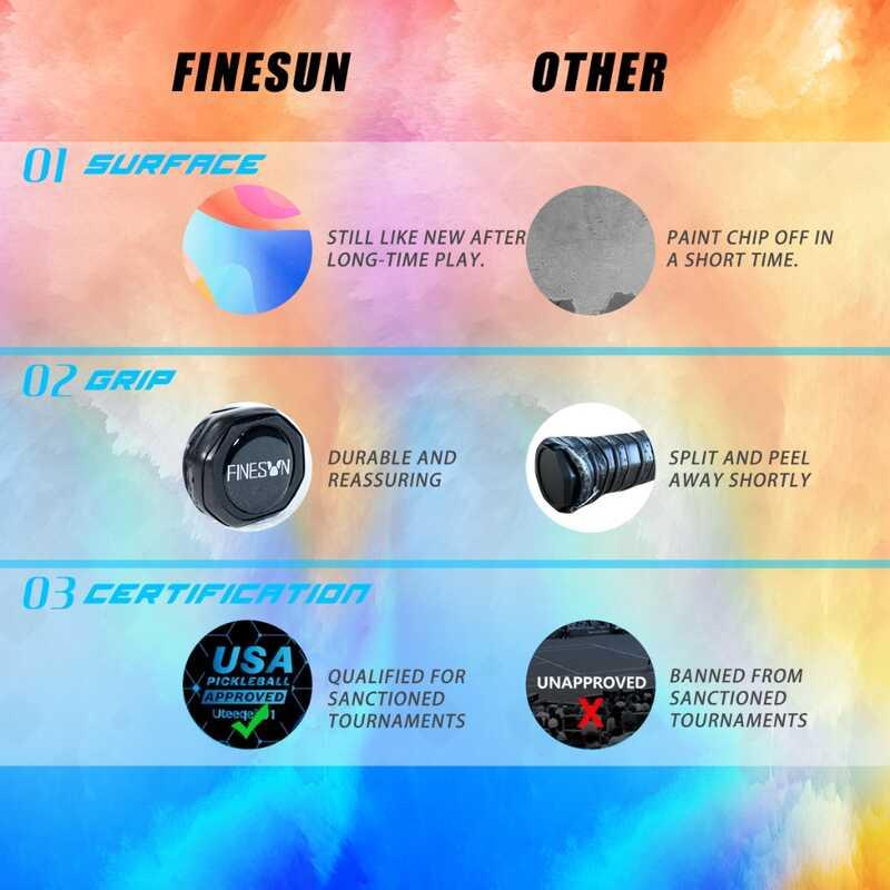 Product Introduction of Pickleball rackets USAPA approved fiberglass surface set pickleball unisex 3
