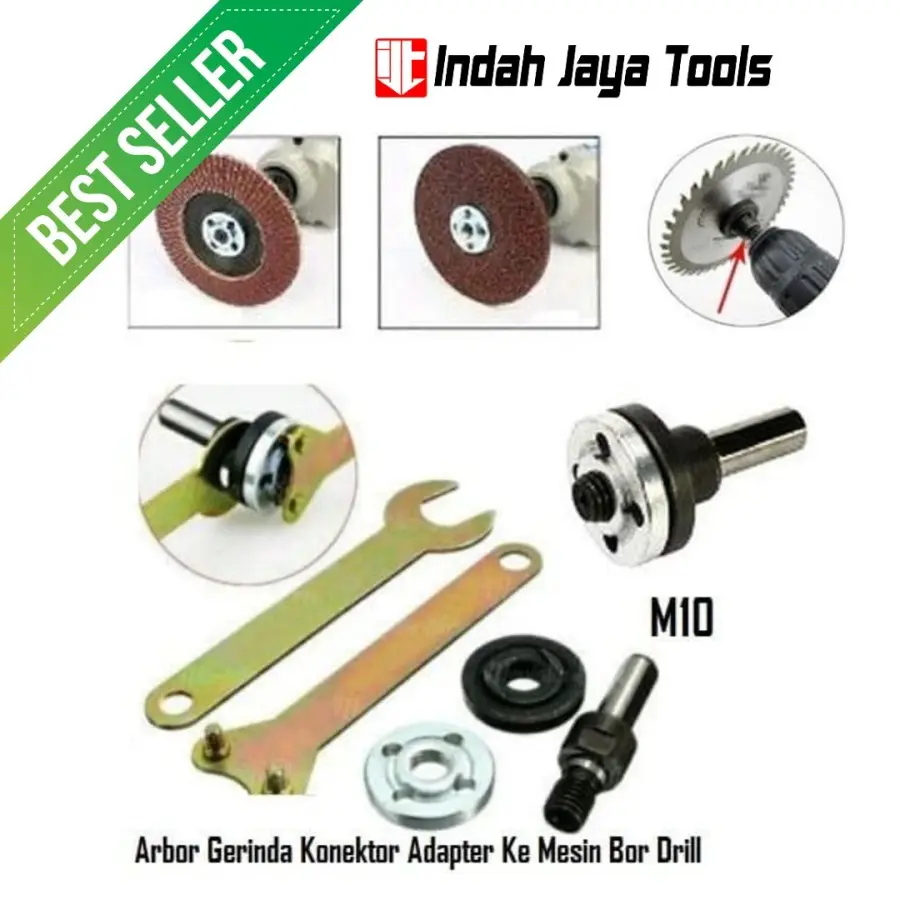 ADAPTOR MESIN BOR JADI MESIN GERINDA - Arbor Konektor Gerinda Bor Mata