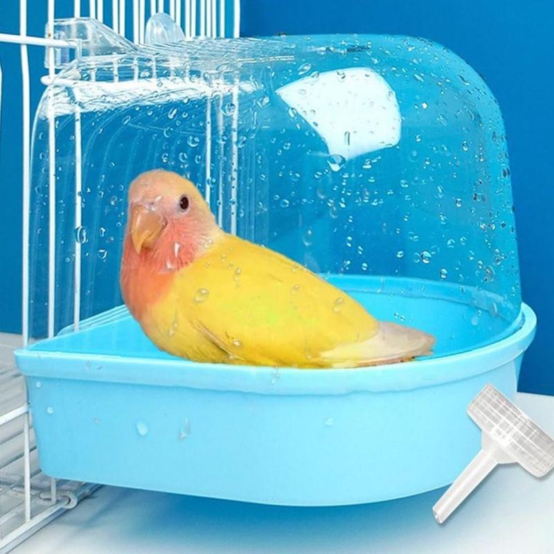 Bird Bath Cage Box - No-Leakage Hanging Bathtub For Small Birds & Parrots 4.33x5.11 Inch 1 thumbnail image