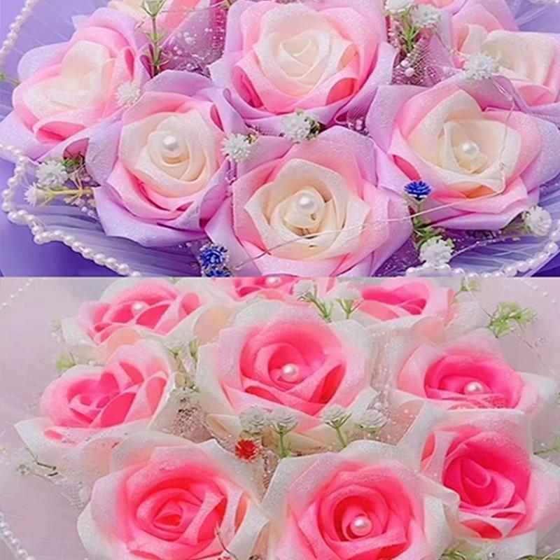 21m Solid Color Satin Ribbon, 1 Roll Romantic Decorative Ribbon, Multi-purpose Decorative Ribbon for Wedding Party Cake Decoration, Gift Wrapping 3