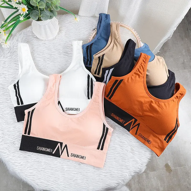 BRA542 Bra Wanita Sport Pakaian Wanita Bra Tanpa Kawat Busa Push Up Bh 2
