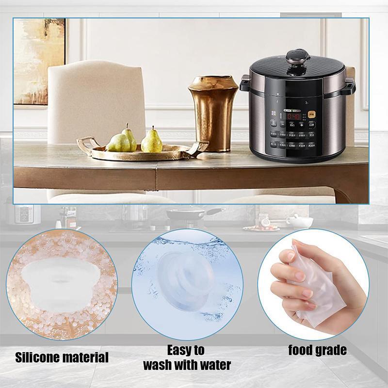 Electric Pressure Cooker Float Valve Parts Floating Seal Strip Non-Toxic Sealer Gasket Sticker Rubber Ring 4
